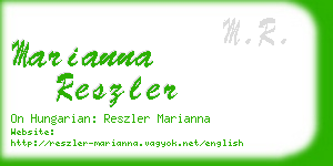 marianna reszler business card